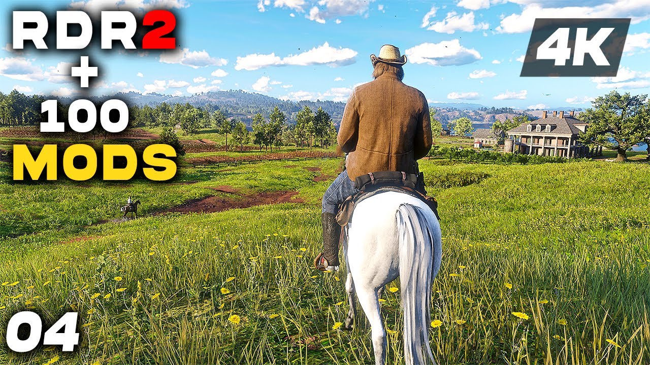 RED DEAD REDEMPTION 2 With 100+ MODS Gameplay Walkthrough Chapter 4 FULL GAME [4K 60FPS PC ULTRA]