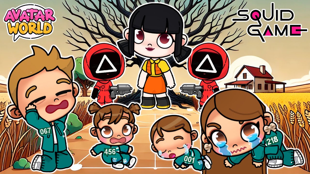 JUGAMOS A EL JUEGO DEL CALAMAR 2 😱 MIS HIJAS EN PELIGRO 😭 en Avatar World | Alicia Gameplays 🩷