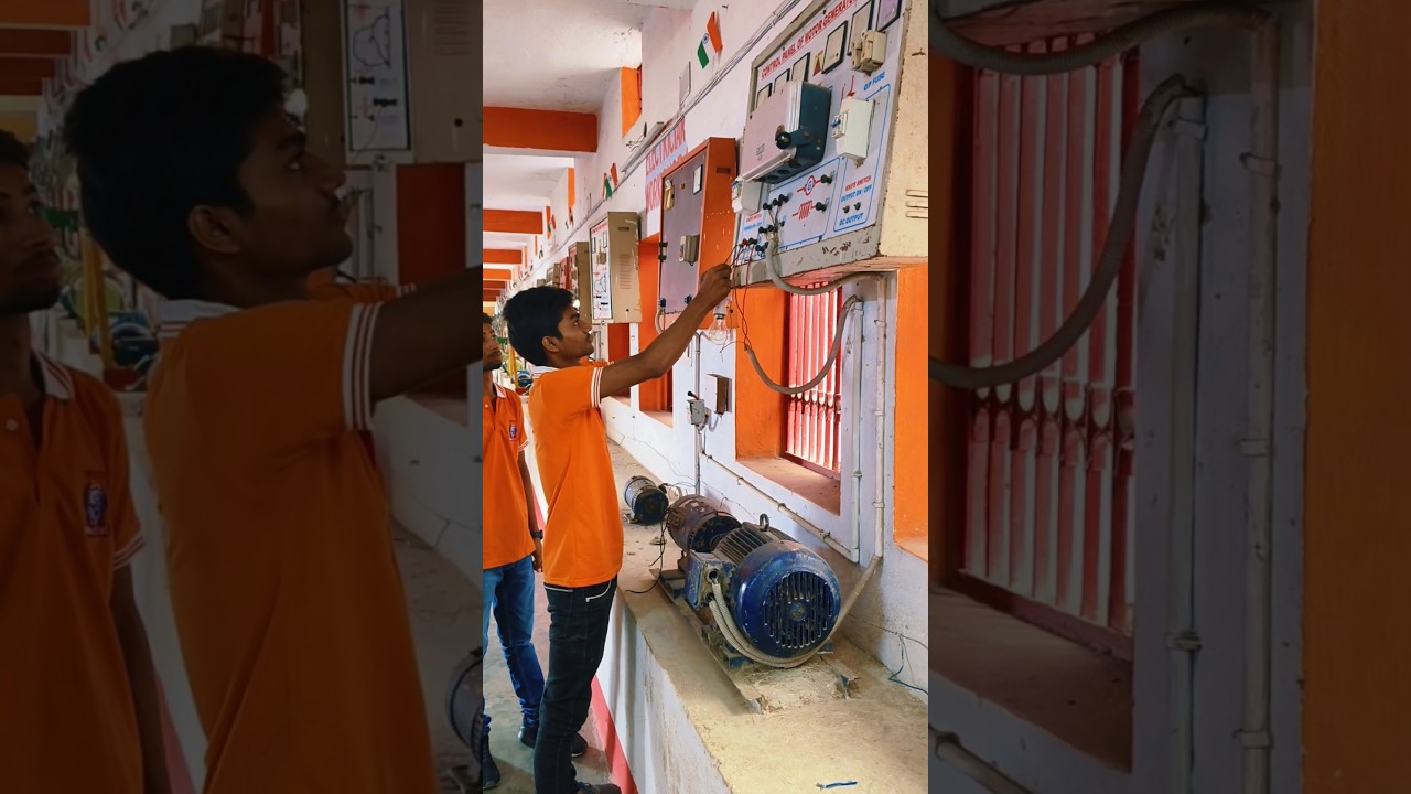 Three phases supply testing and motor start ITI practical #electrician
