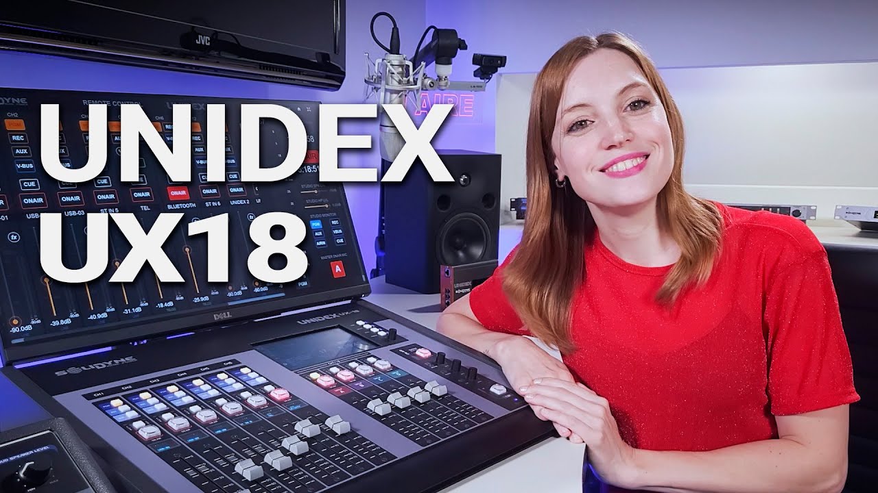 Solidyne UNIDEX UX18 -  Consola IP integrada + opción DANTE/AES67