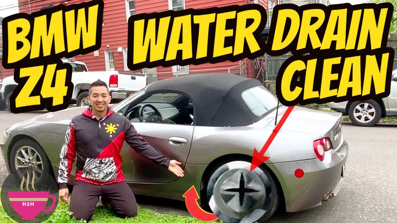 Как устранить засор в водостоках крыши кабриолета BMW Z4 (E85) 2005 года