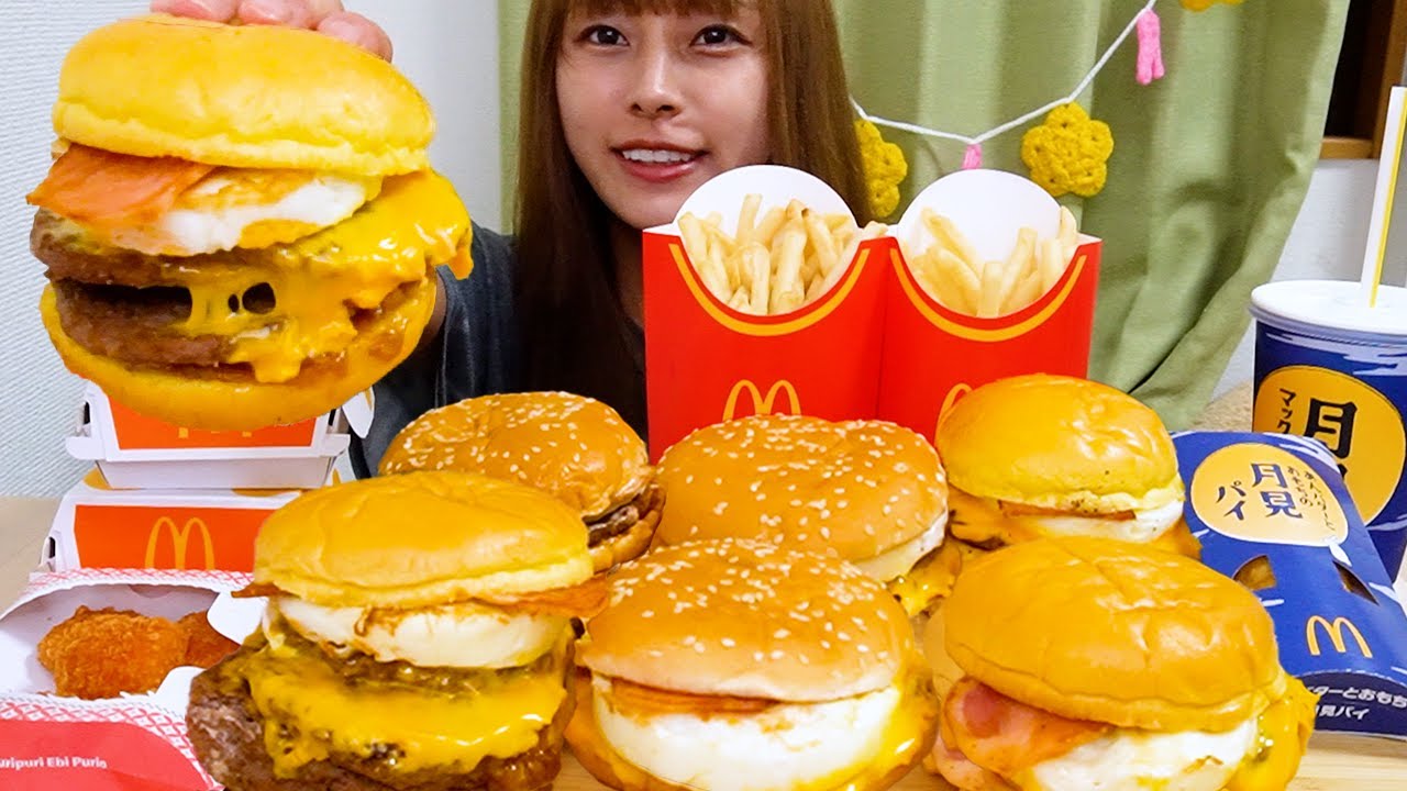 【大食い】マックの月見バーガー食べ尽くす🍔🌕