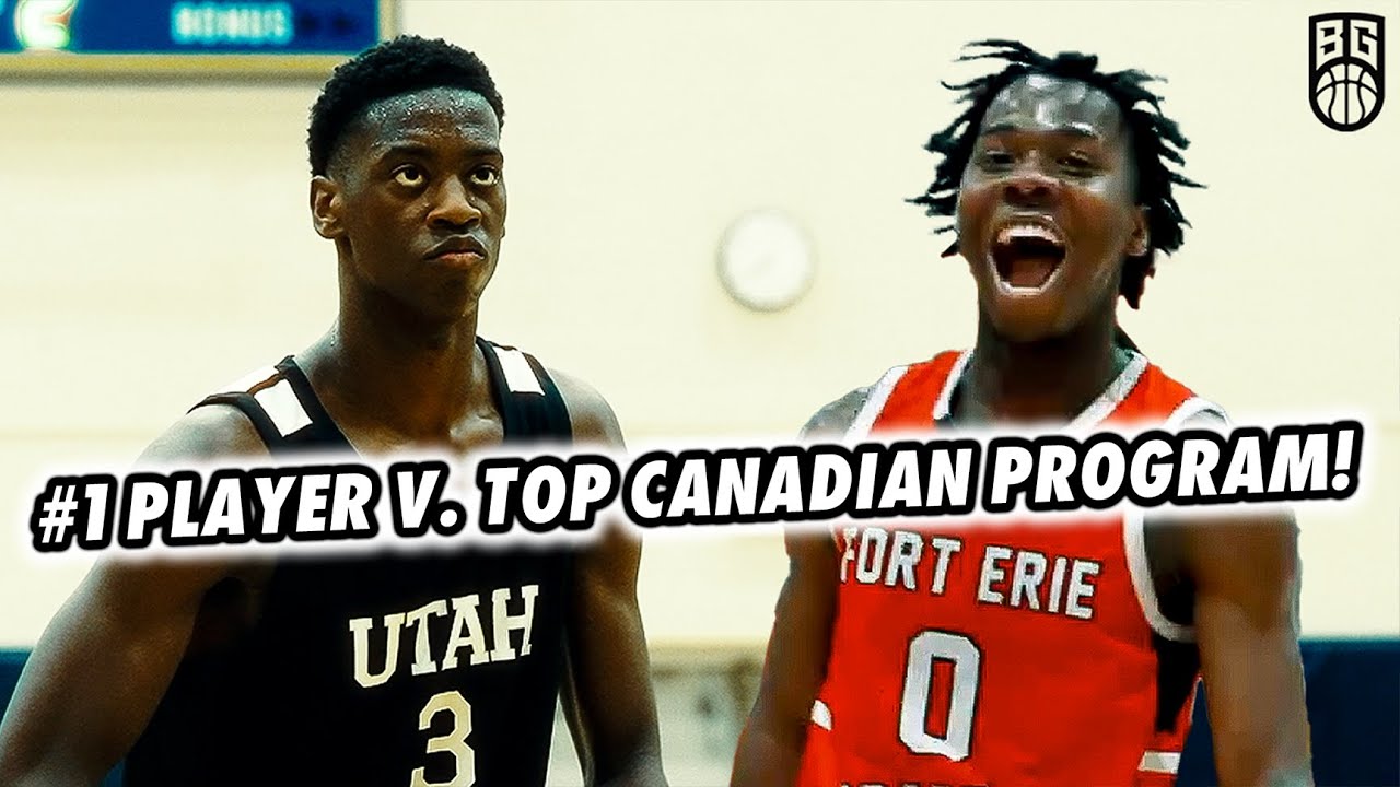 AJ Dybantsa v. Canadian Team Gets Chippy in Philly! Elite Grind Session Teams Go At It!