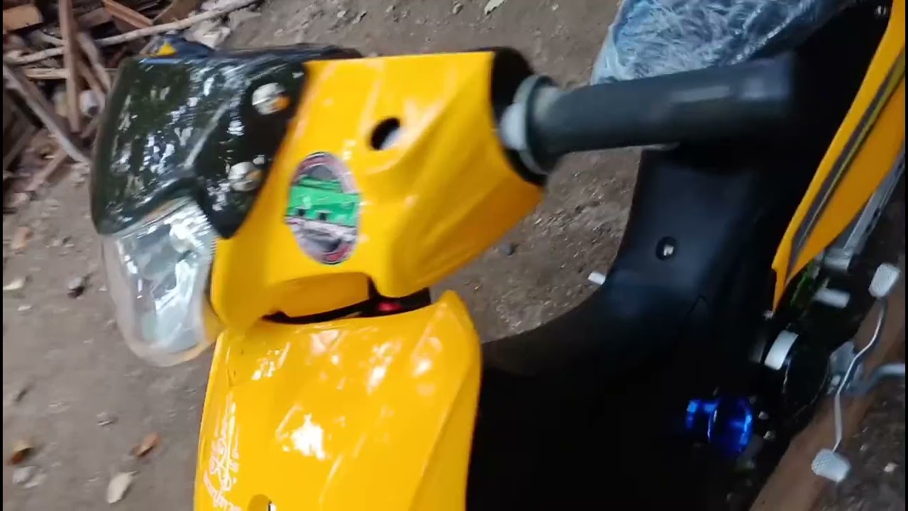 smash 115 streetbike concept change color black to chrome yellow 😈😈😈