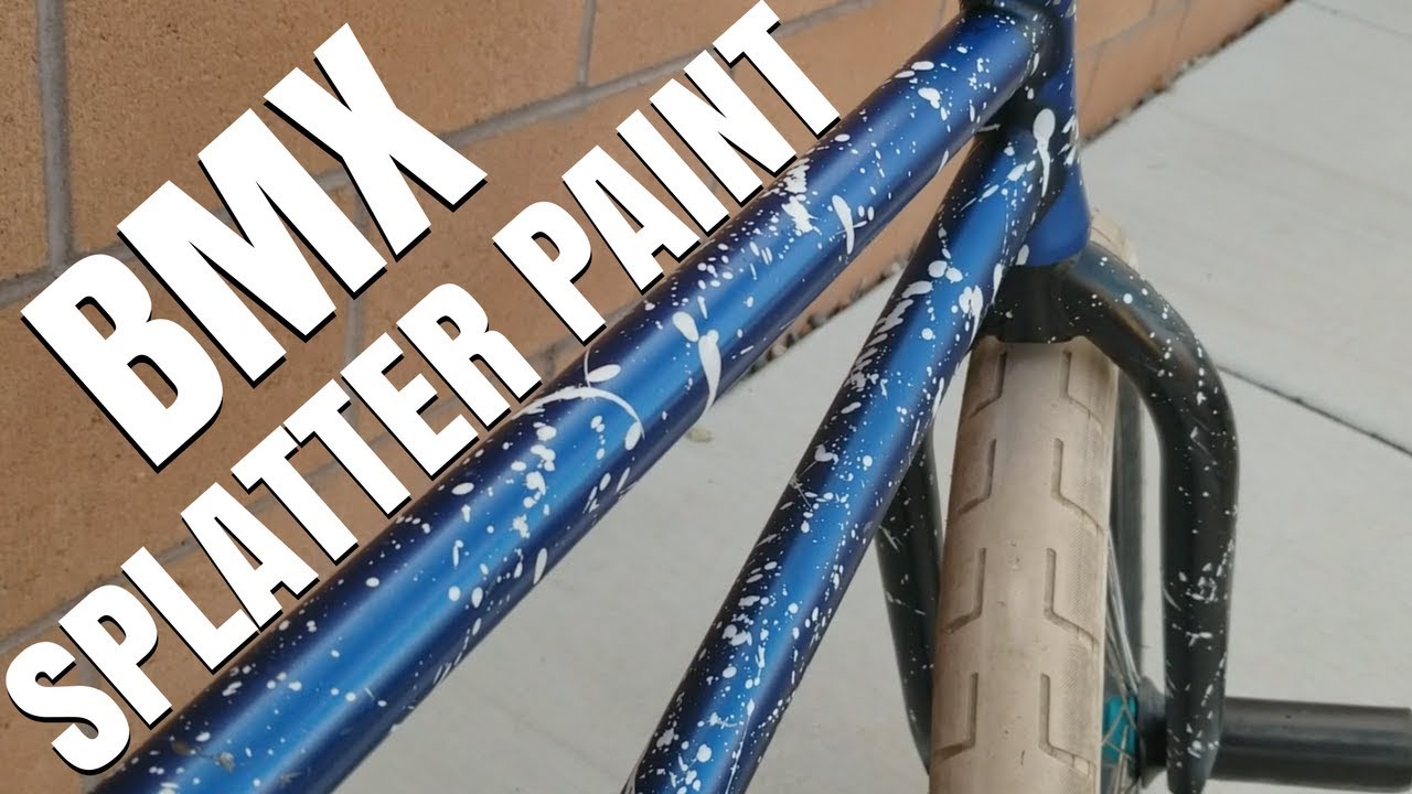 SPLATTER PAINTING MY BMX BIKE (HOW TO)