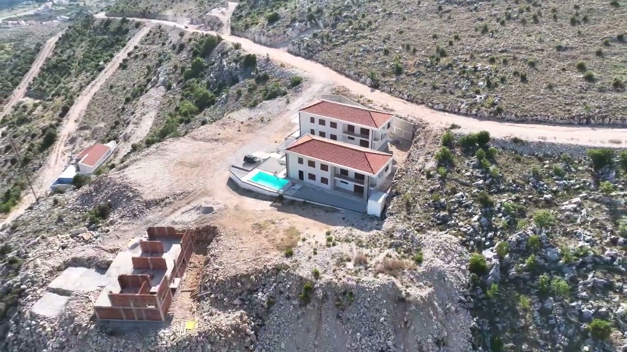 Vile za prodaju elitno naselje Ivanica, BiH. Panorama pogled na more, 8 km od Duborvnika