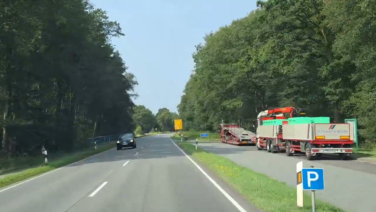 Fahrt nach Diepholz im Landkreis Diepholz im Bundesland Niedersachsen