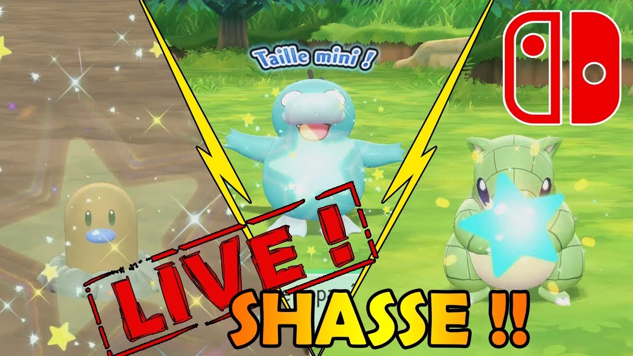 🔴 LA FOIRE AUX SHINYS EN LIVE SHASSE DANS POKEMON LET'S GO !!! - NINTENDO SWITCH