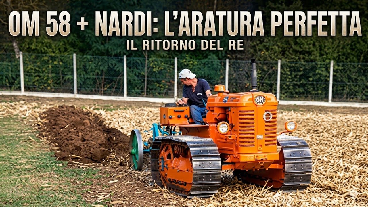 OM 58 C + Aratro Nardi: L'Aratura Perfetta in Campo