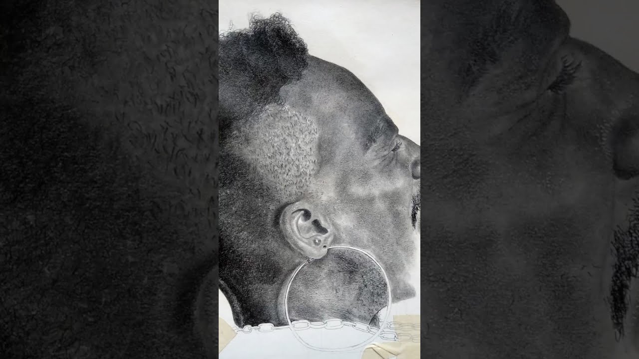 Back Door A Hyper realistic pencil drawing progress  by @livinedart