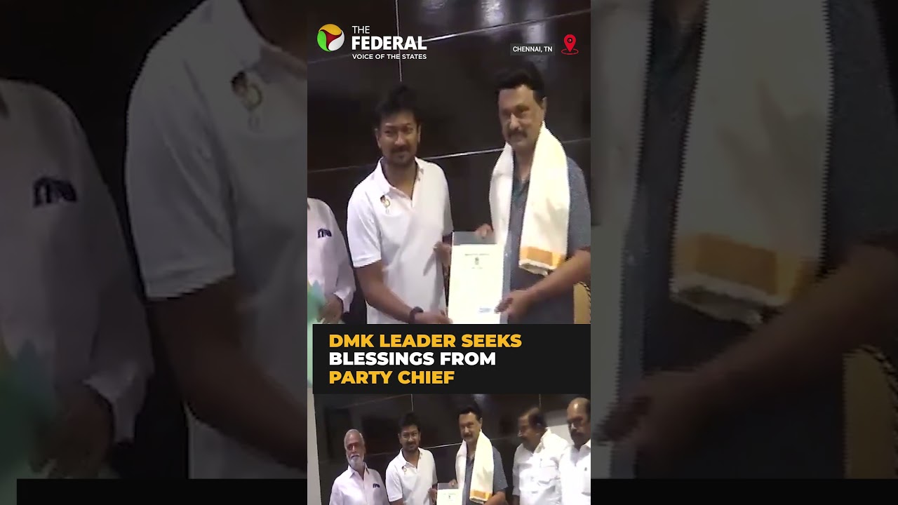 Udhayanidhi Stalin meets MK Stalin before Tamil Nadu Assembly session