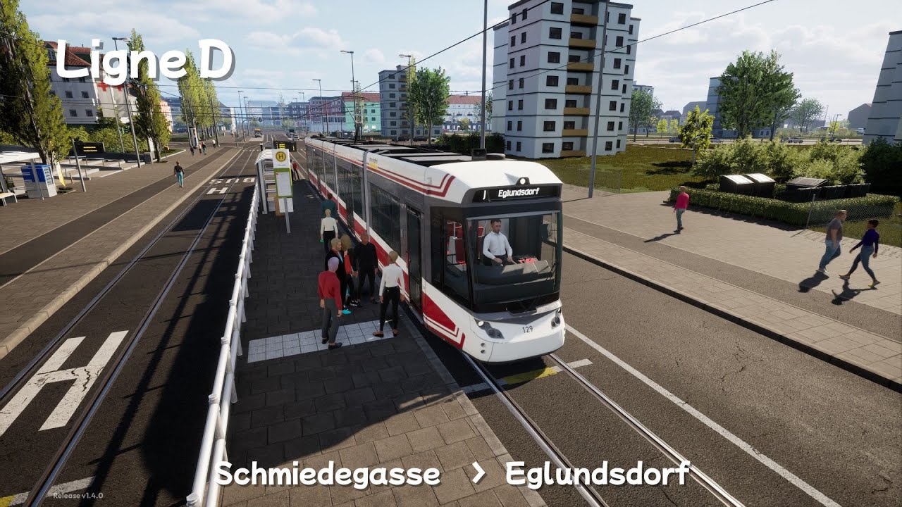 City Transport Simulator- Saison 3 - Ligne D StadtRegiotram _ SCHMIEDEGASSE----EGLUNDSDORF