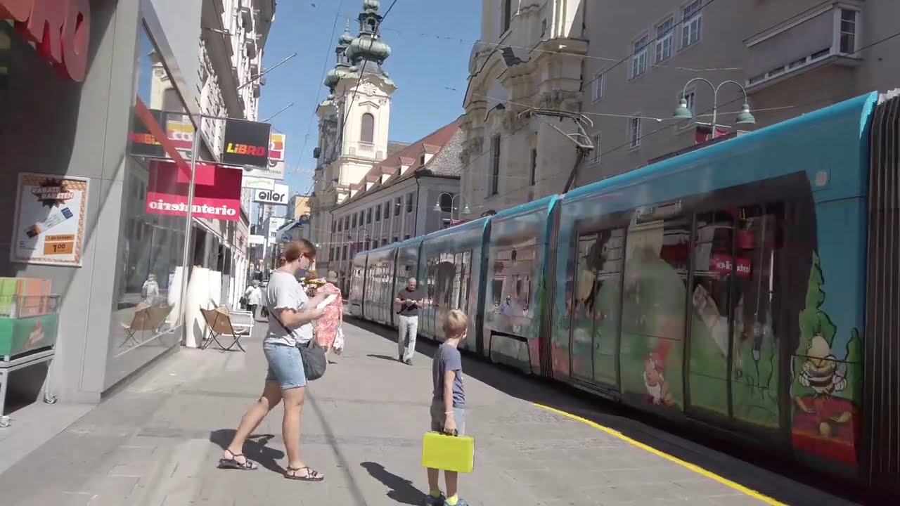 Linz Straßenbahn,  AUSTRIA 4K Ultra HD