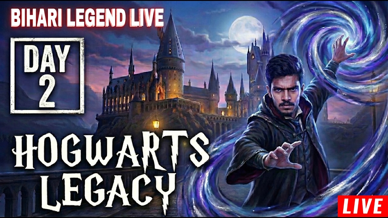 STUDENT LIFE IS HARD! 📚 | Classes & Potions | Hogwarts Legacy Day 2 | Bihari Legend Live