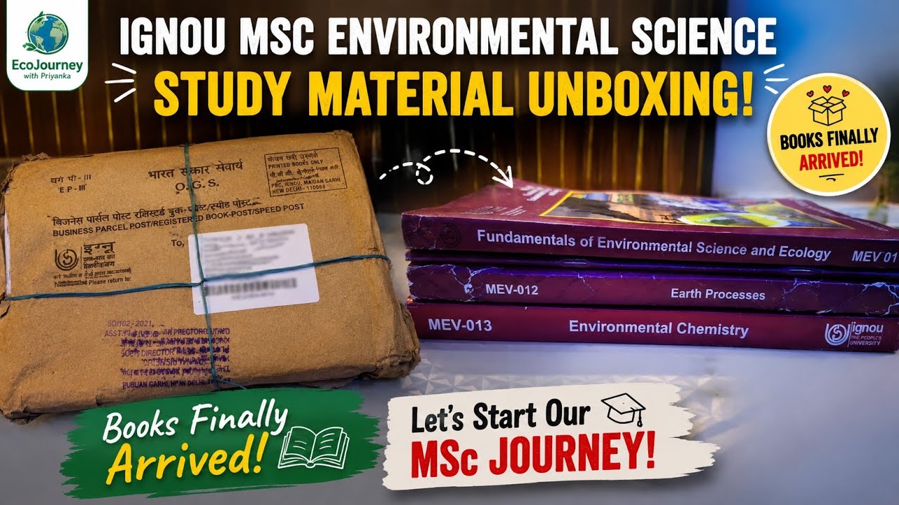 📦 Study Material Unboxing |📚 My IGNOU Study Material Arrived | MSc Environmental Science