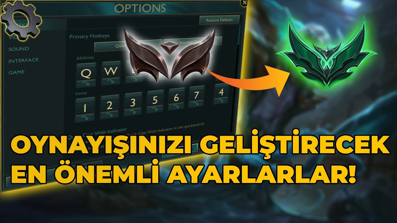 LOL AYAR NASIL YAPILIR | LİG Y&Uuml;KSELTEN AYAR REHBERİ (2/7)