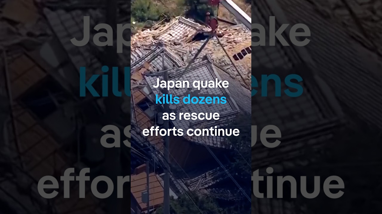 Japan quake kills dozens as rescue efforts continue | DW News