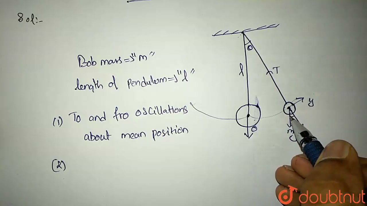 Show that the motion of a simple pendulum is simple harmonic and | Class 10 PHYSICS | Doubtnut