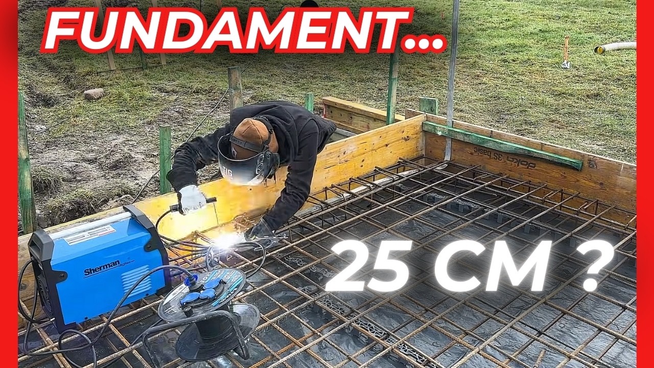 Buduję warsztat - PŁYTA FUNDAMENTOWA.