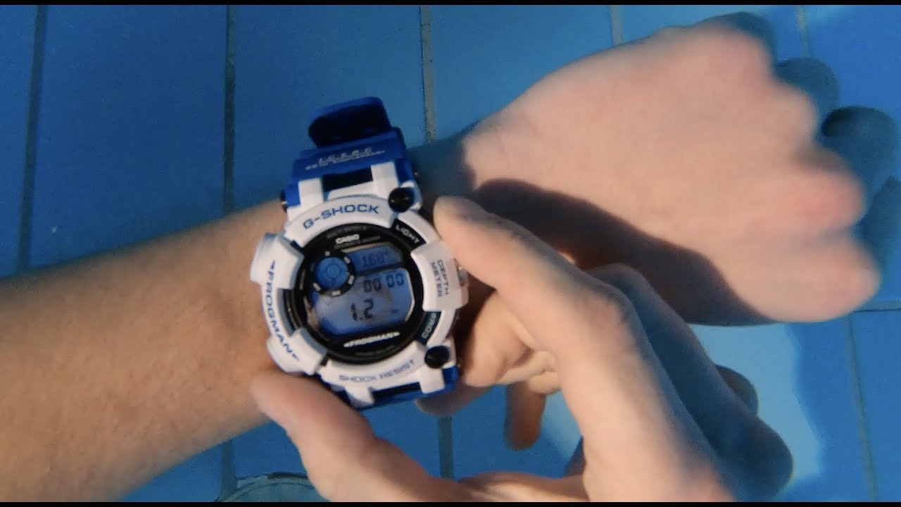 CASIO G-Shock GWF-D1000  FROGMAN nurkowanie , mały test pod wodą