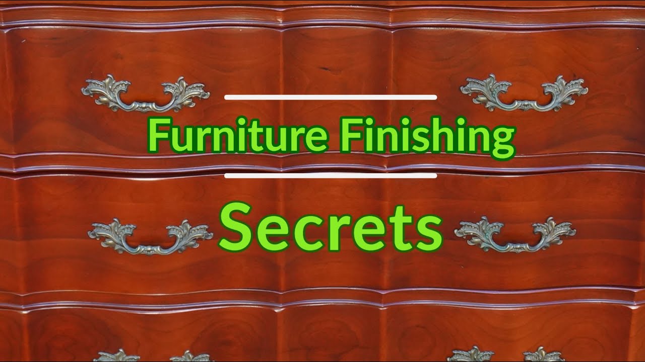 How Pro's Finish Wood Furniture - Furniture Finishing Secrets - Refinishing French Chest Part 3