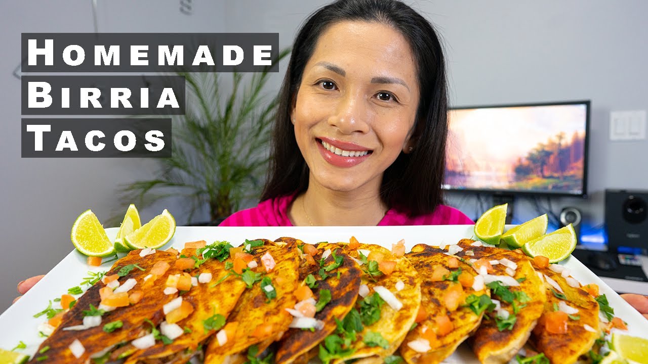 Birria TACOS and Consome Mukbang