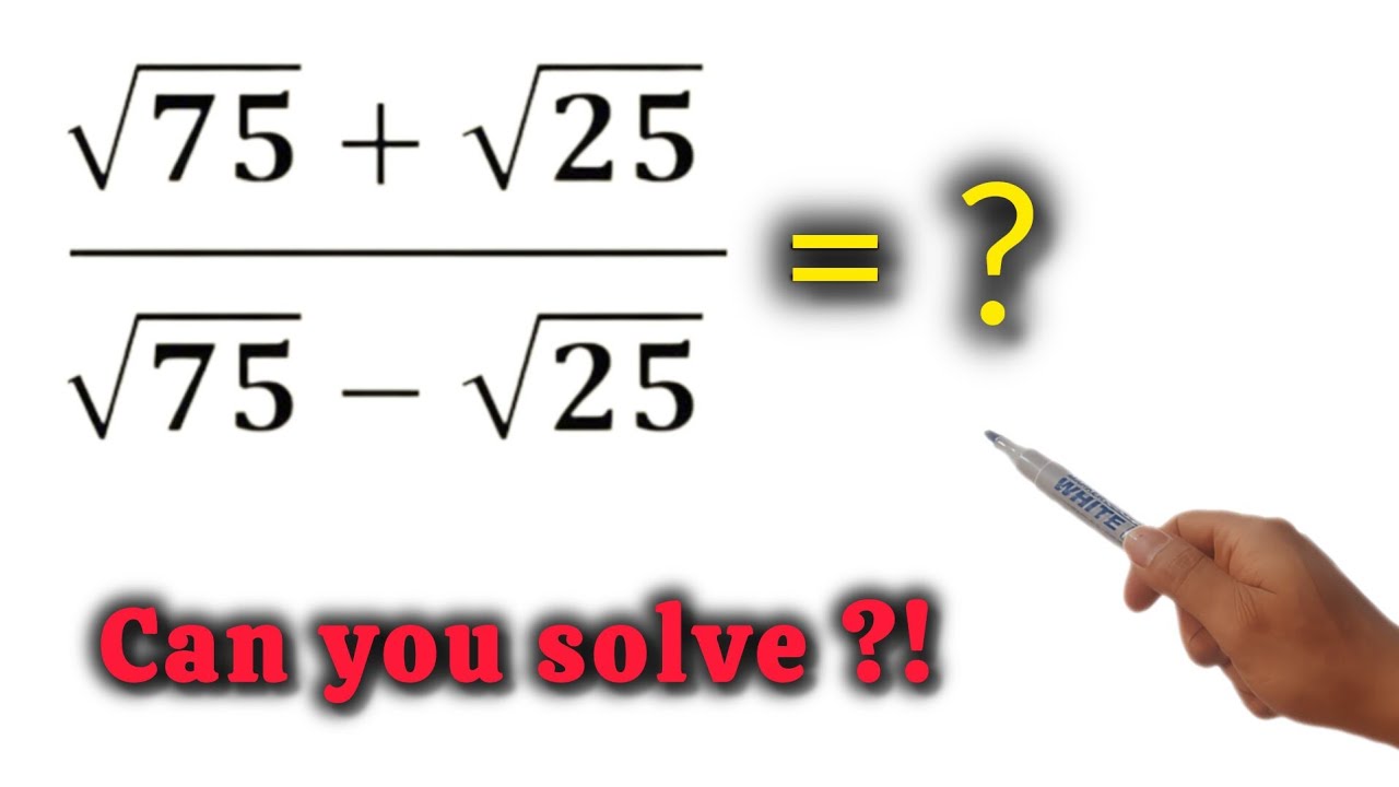 POV: Can You Solve This Radical Puzzle? | Algebra Trick Explained