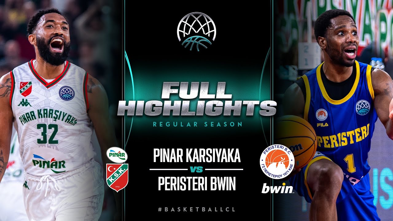 Pinar Karsiyaka v Peristeri bwin | Full Game Highlights | #BasketballCL 2023-24