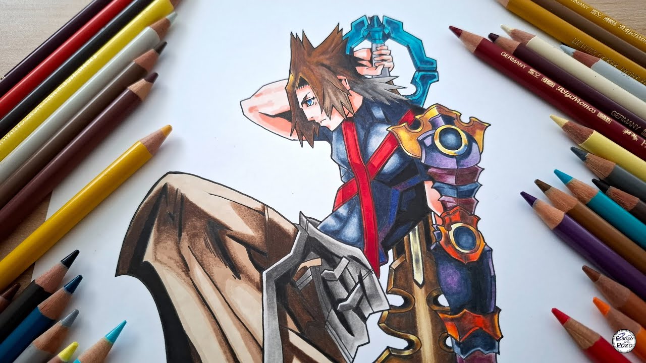 Cómo dibujo a Terra | Kingdom Hearts
