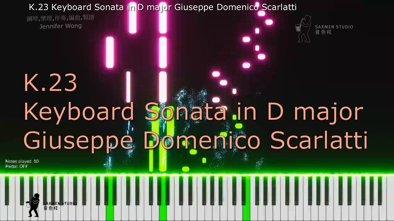 K.23 Keyboard Sonata in D major Giuseppe Domenico Scarlatti