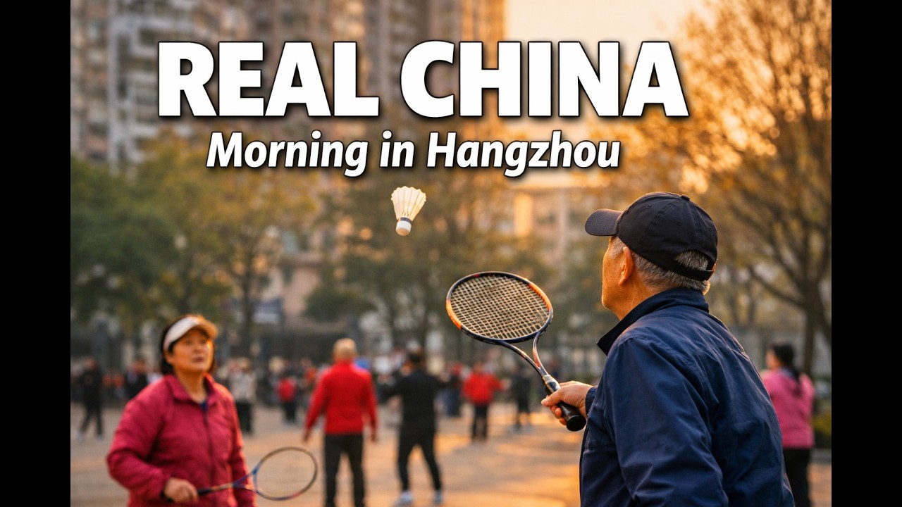 Real Morning Life in Hangzhou: Caihe Community & Wet Market Walk 2026 [4K HDR]