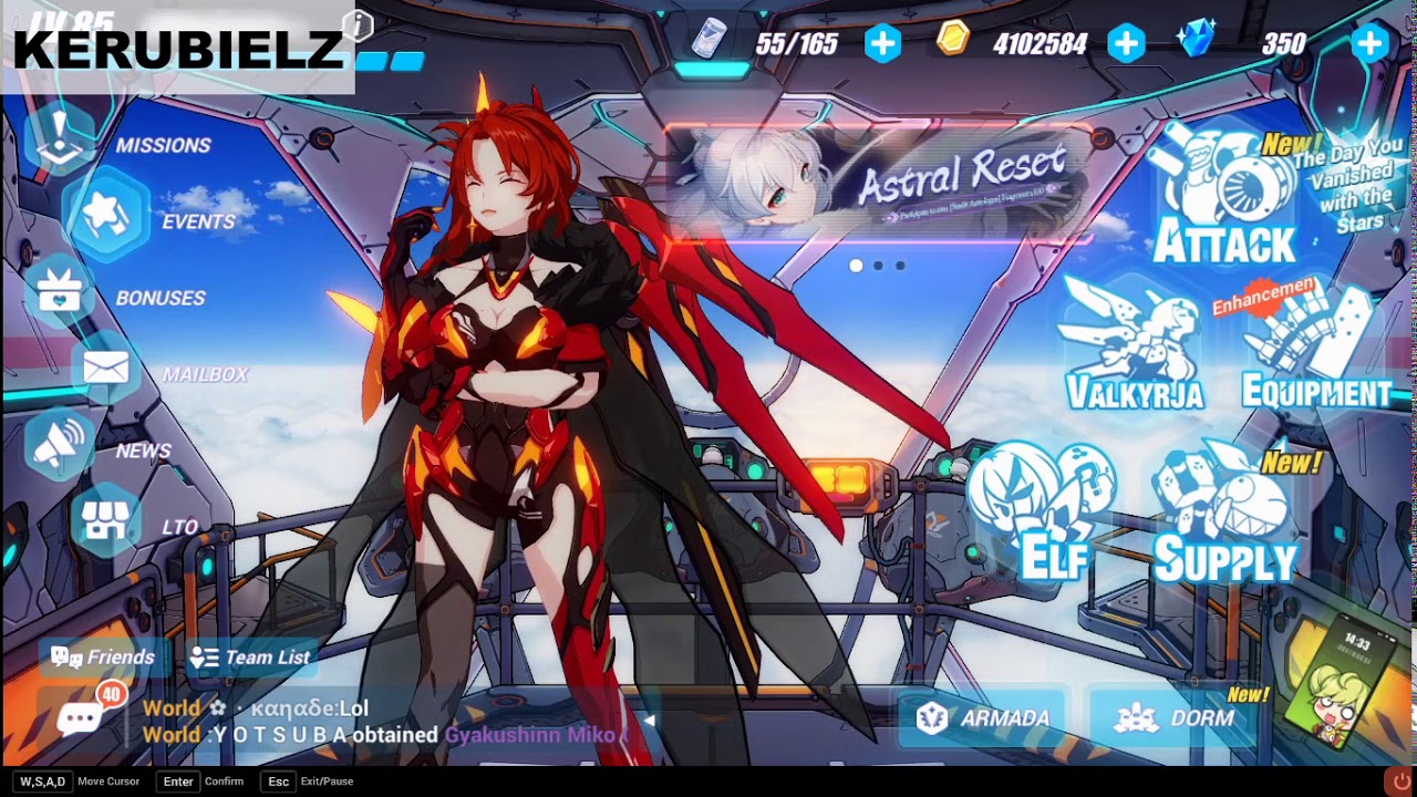 Murata Himeko (Vermillion Knight) voice lines bridge duty Subtitle (ID/ENG) - Honkai Impact 3rd