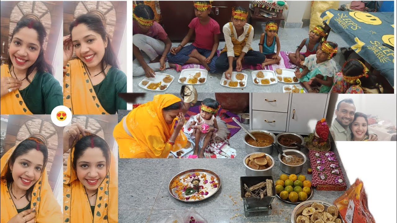 Navratri k last day/ /कन्या पूजन/ हवन/माता की विदाई  Look kyase h mera🤔Emotional Day // Jai Mata Di