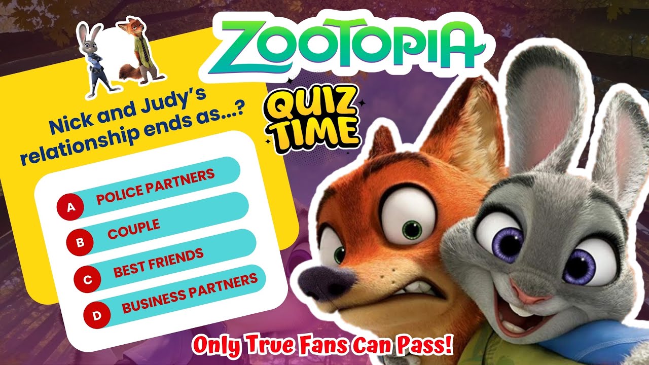 Zootopia ||  Zootopia Quiz | Can You Score 100%? | Disney Animated Movie Challenge