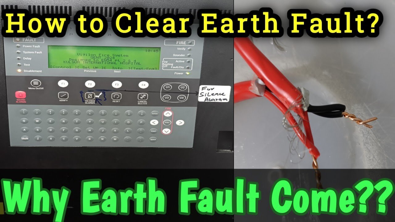How to clear Earth fault in gent by Honeywell fire Alarm system |