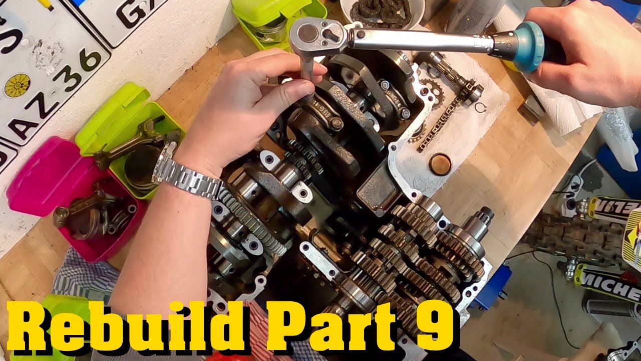 Kawasaki ZXR 750 H1 Install Crankshaft & Connecting Rods | Kurbelwelle [Engine Rebuild Part 9]
