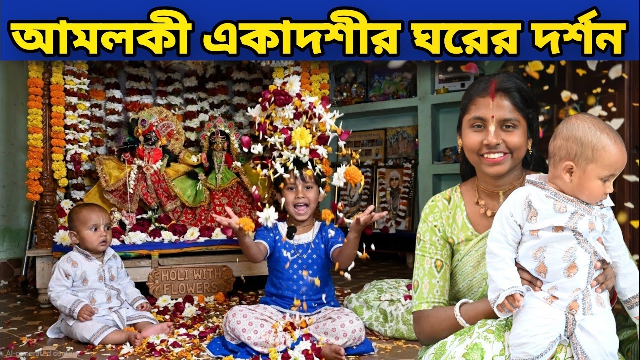 আমলকী একাদশীতে ঘরের বিশেষ দর্শন || কি খেয়েছি সারাদিনের সেবা দেখুন  || Vrindavan Dham  