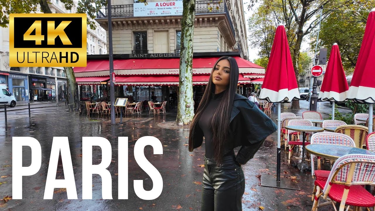 Paris After the Rain 🇫🇷 | Autumn Walking Tour in the City of Light 4K