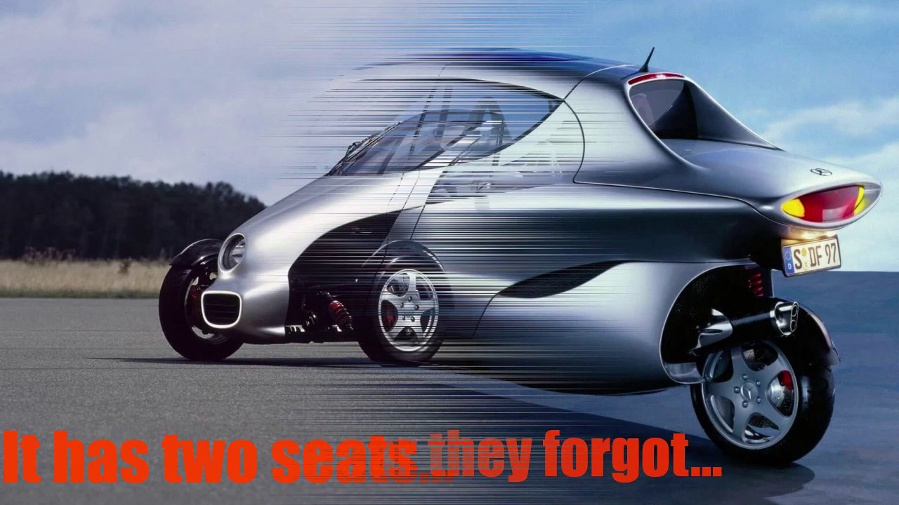 The Mercedes-Benz F300 LifeJet: Three-Wheeled Tilting Concept Car