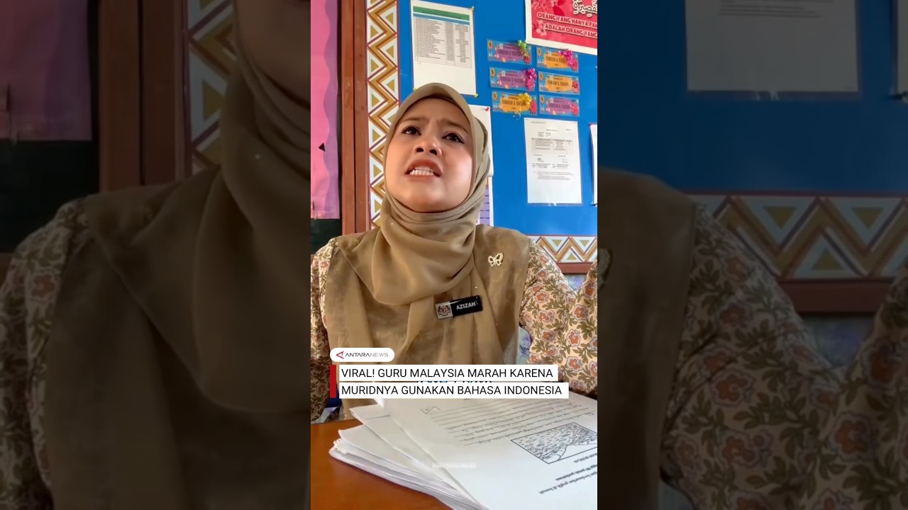 Guru Malaysia kesal muridnya gunakan Bahasa Indonesia