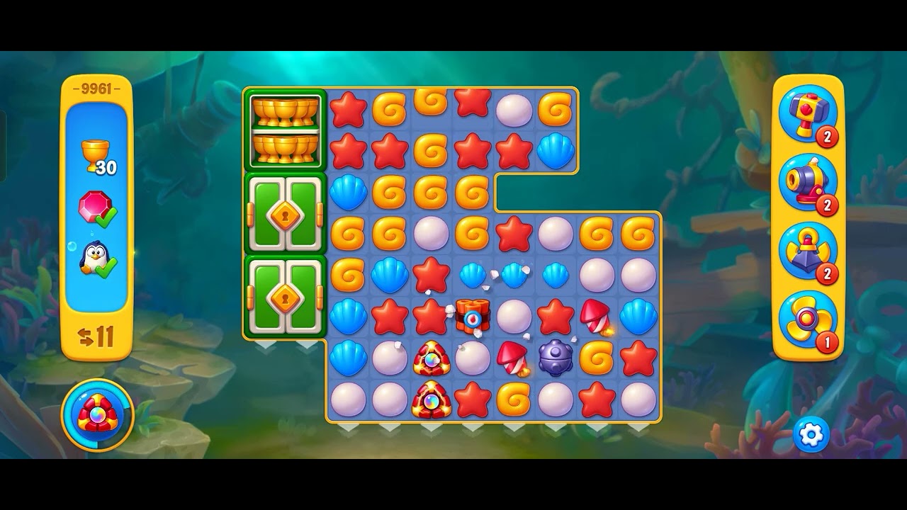 Game Fishdom playrix LEVEL 9961💥🔥😍💥