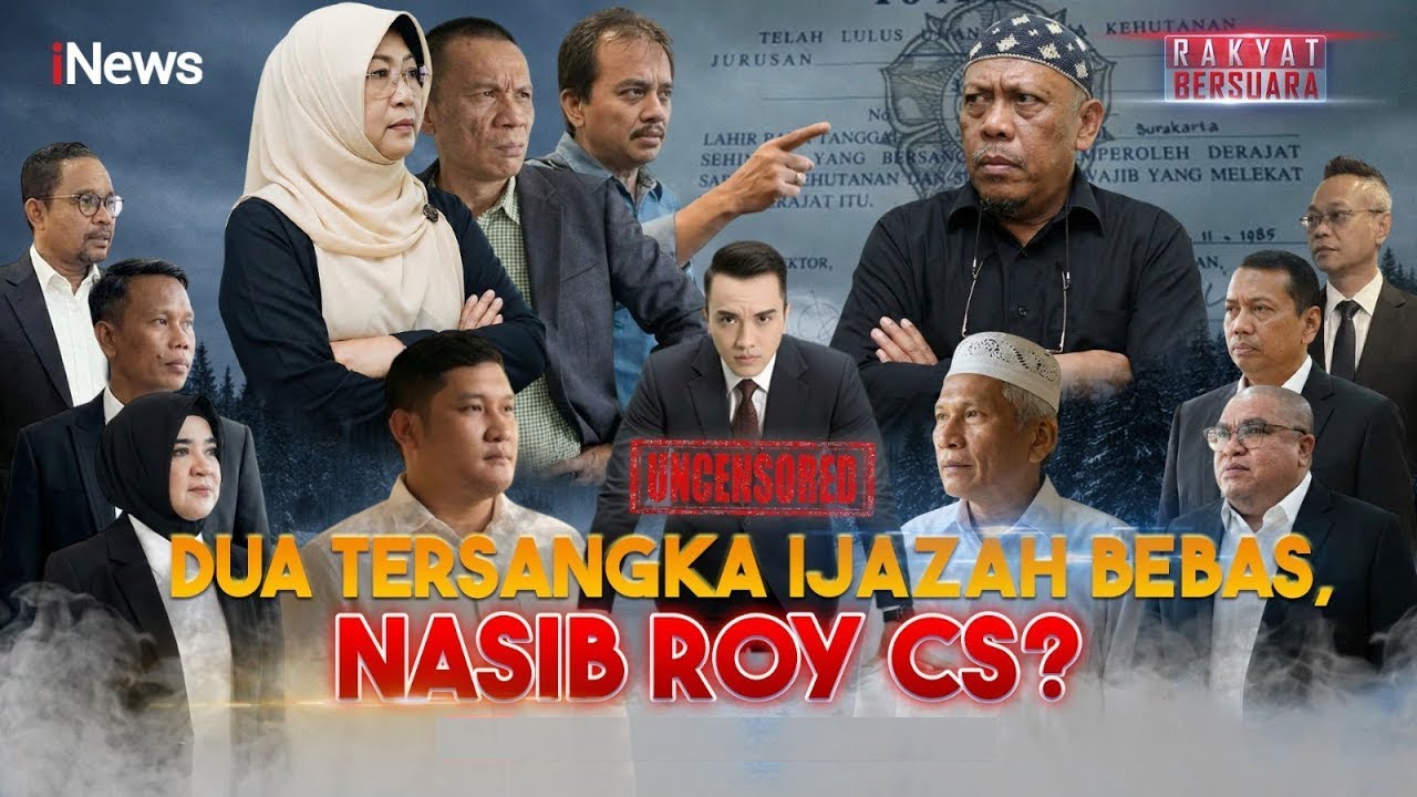 🔴DUA TERSANGKA IJAZAH JOKOWI BEBAS, NASIB ROY SURYO CS?