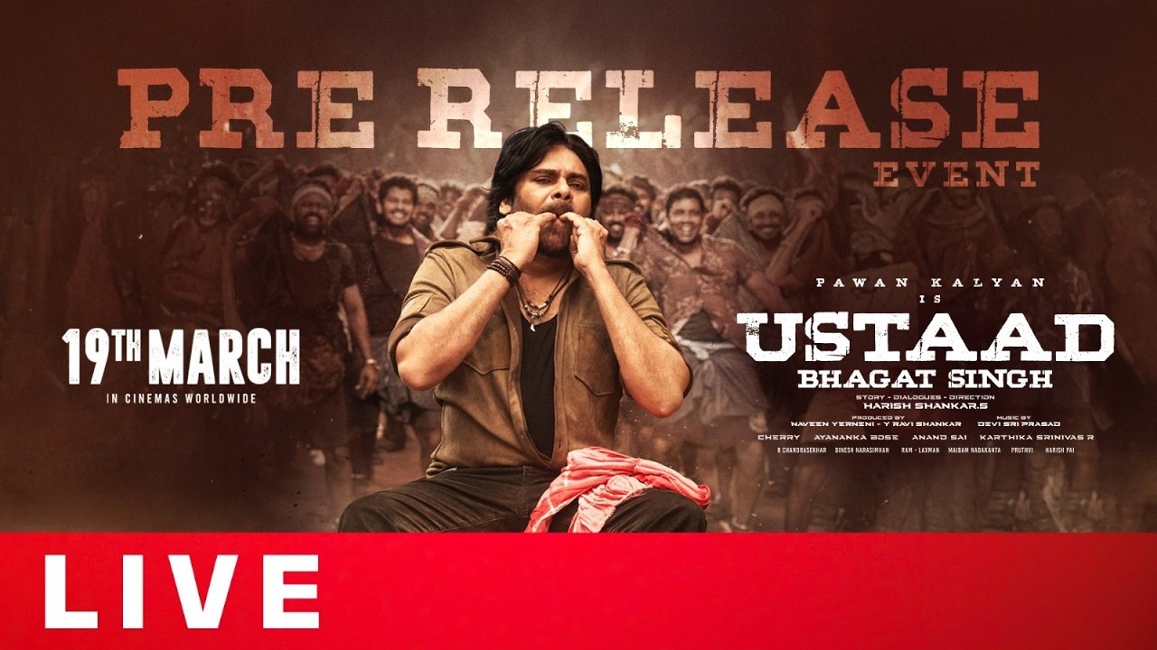 Ustaad Bhagat Singh Pre Release Event LIVE | Pawan Kalyan, Harish Shankar, DSP