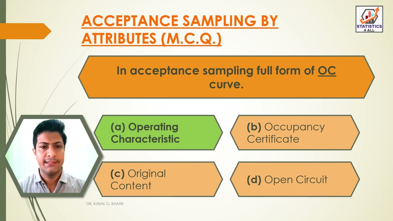 ACCEPTANCE SAMPLING BY ATTRIBUTES MCQ'S PART-2 #STATISTICS4ALL  @STATISTICS4ALL  #ATTRIBUTES #SAMPLE