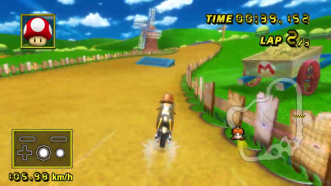 【MKW Mach Bike BKT】Moo Moo Meadows - 1:16.559 - Bickbork