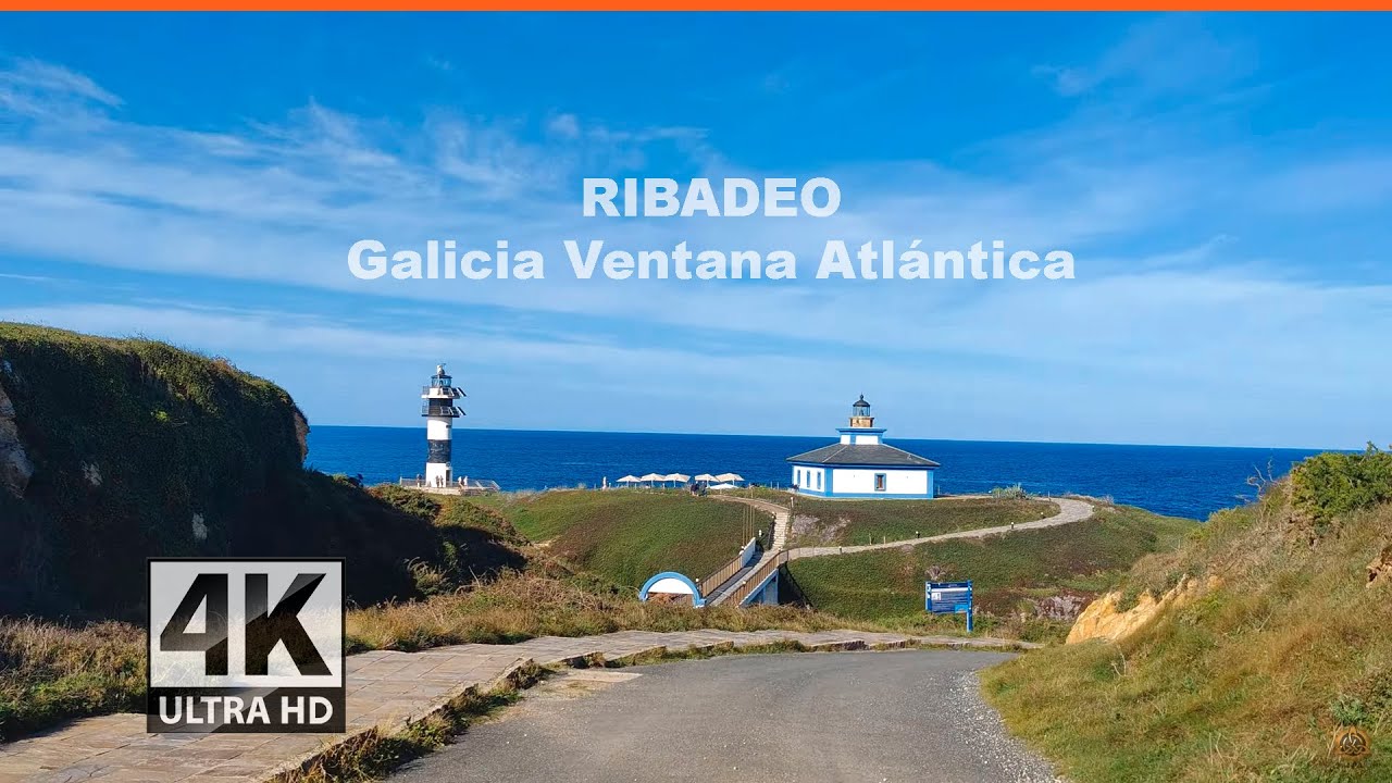 Ribadeo. Conduciendo. Turismo Galicia 4k.