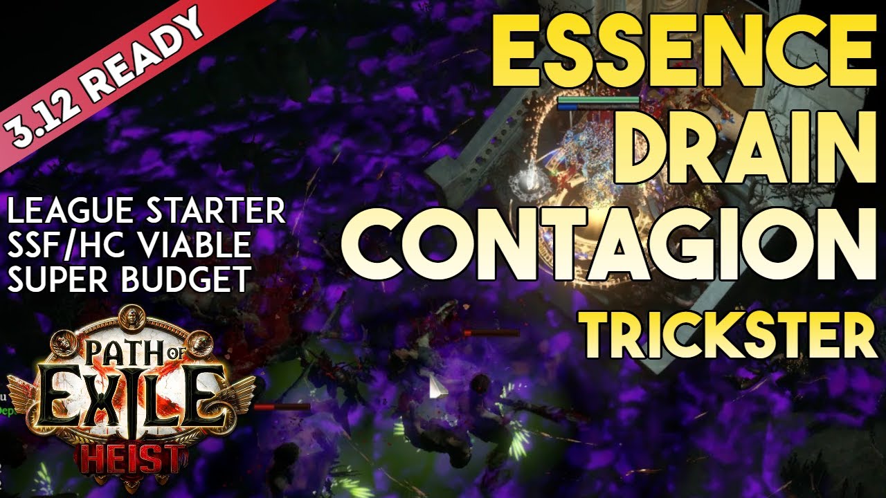 [3.12] Essence Drain Build - Trickster Shadow - Heist - Path of Exile 3.12