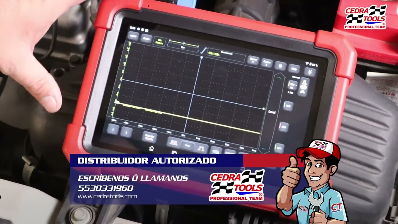 🏁 Funcionamiento del escáner Lauch X431 Pro V.5 con osciloscopio🪫