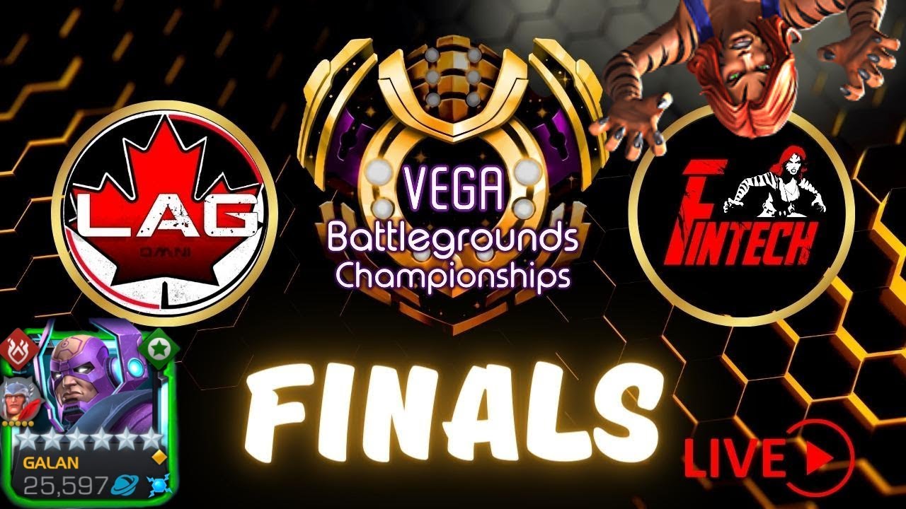 GRAND FINALS VS FINTECH! Grandmaster Seatin! Vega Cup Battlegrounds Tournament! - MCOC