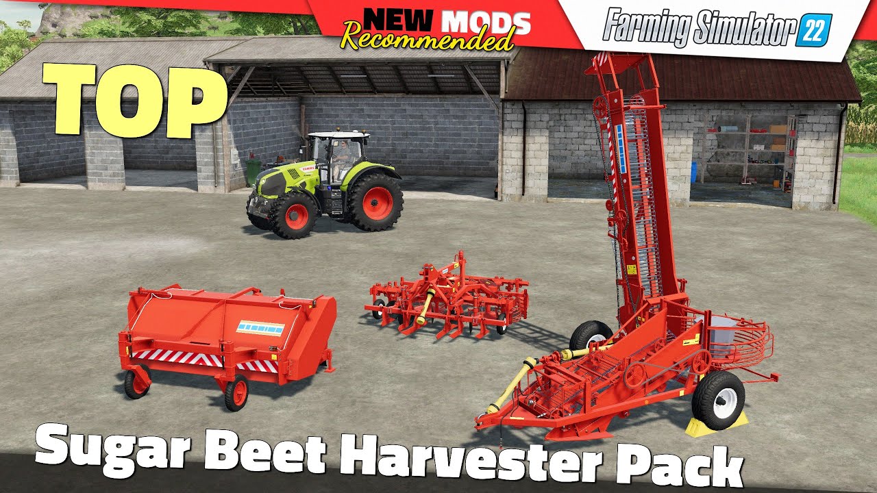 FS22 | Sugar Beet Harvester Pack (by AAA Modding) - Farming Simulator 22 New Mods Review 2K60